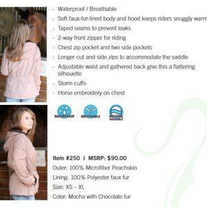 Marsela Fur Lined Riding Jacket - Equestrian